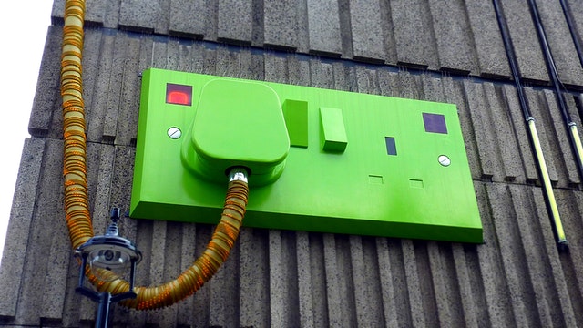 Groen stopcontact - groene stroom